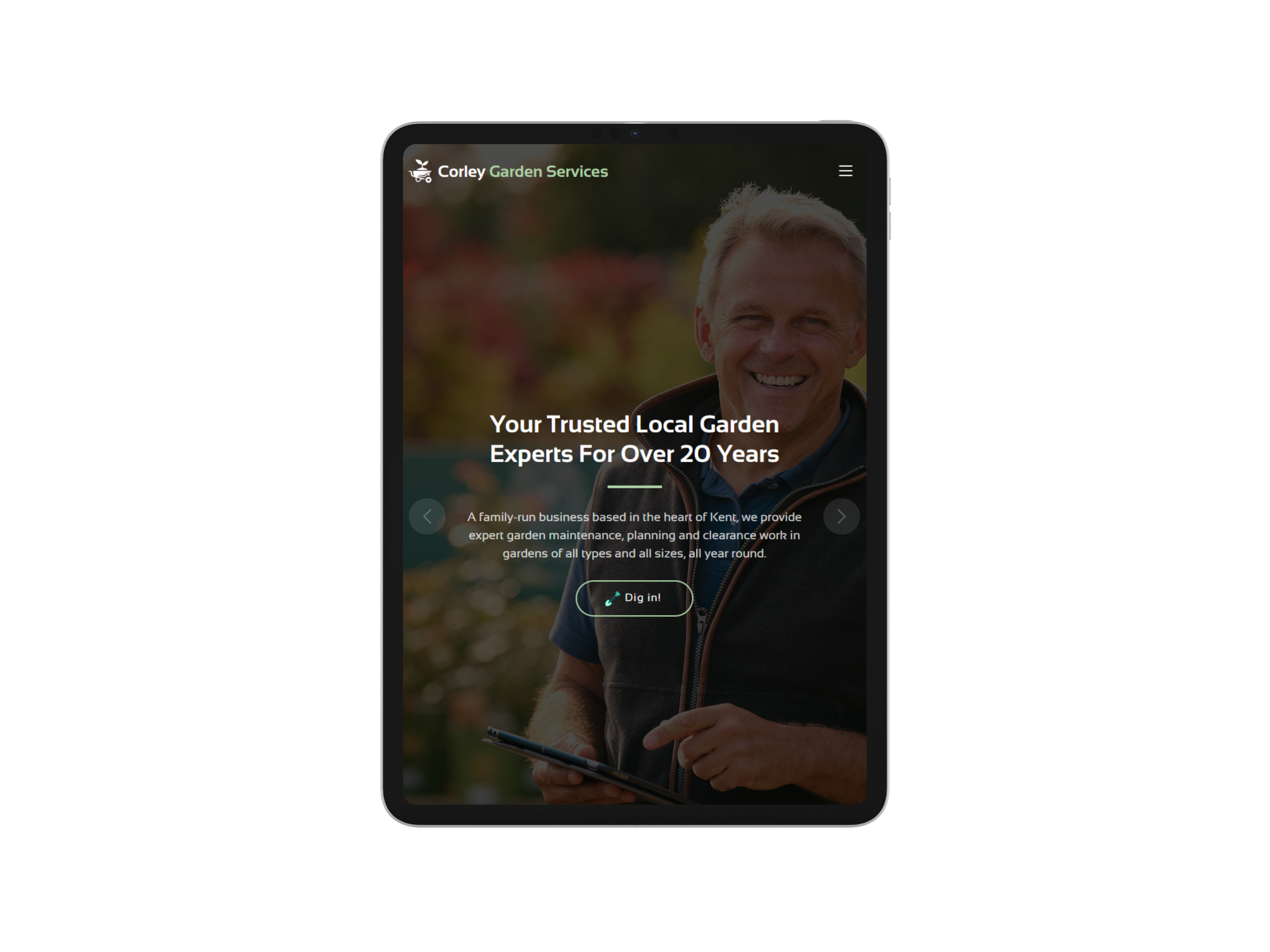 Responsive website on an iPhone